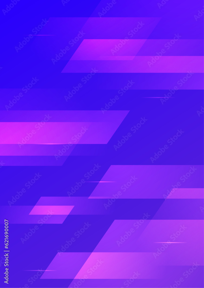 Fototapeta premium Vector illustration of bright dark blue pink gradient abstract pattern background with line gradient texture for minimal dynamic cover design.