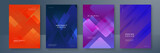 gradient shape colorful abstract geometri design background
