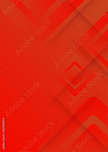 Abstract red geometric background. Dynamic shapes composition. Cool background design for posters. Vector illustration