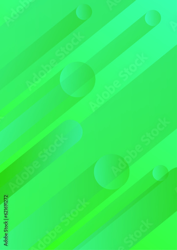Abstract green gradient geometric cover designs