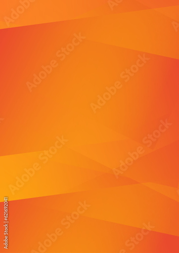Abstract template brochure design with orange gradient geometric background