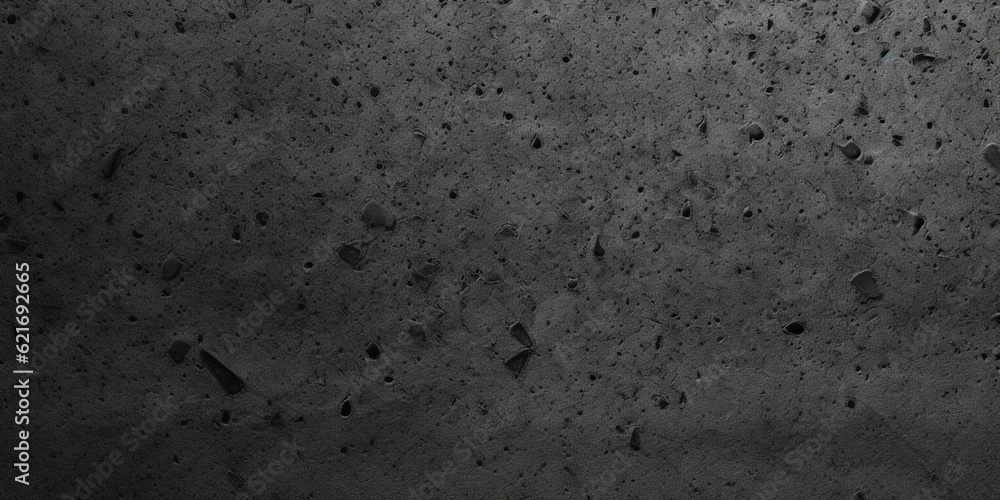 Black concrete textured background. AI Generated