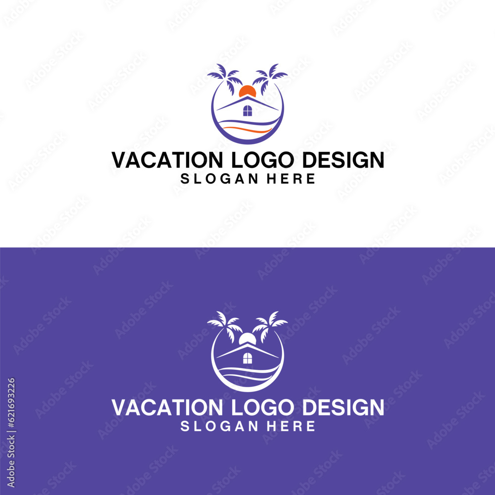 Fototapeta premium vacation logo design