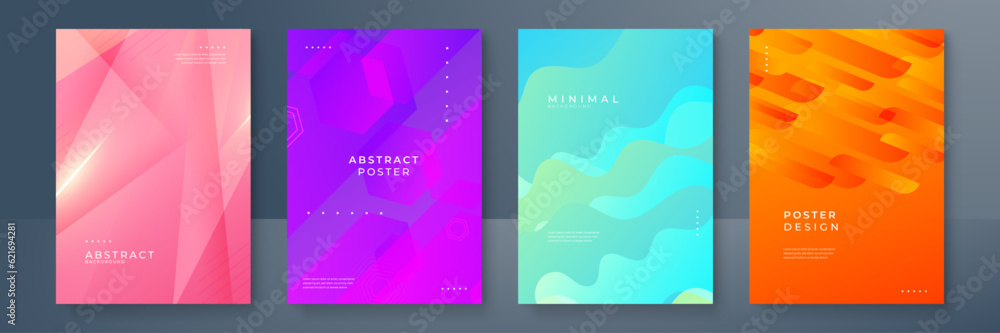 Minimal geometric background. elements with fluid gradient. Dynamic shapes composition. Minimal geometric background. elements with fluid gradient. Dynamic shapes composition.