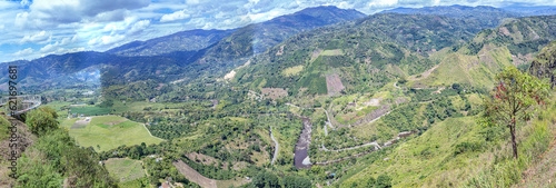 view of the mountains in Isnos Huila Magdalena River Panoramic
