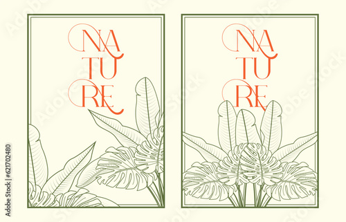 decorative plant frame writing name invitation couple name document name