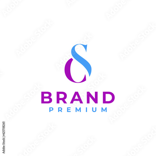 cs initial letter logo real estate