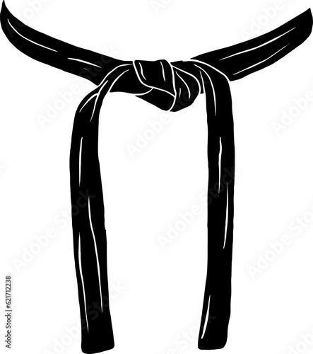 illustration karate belt