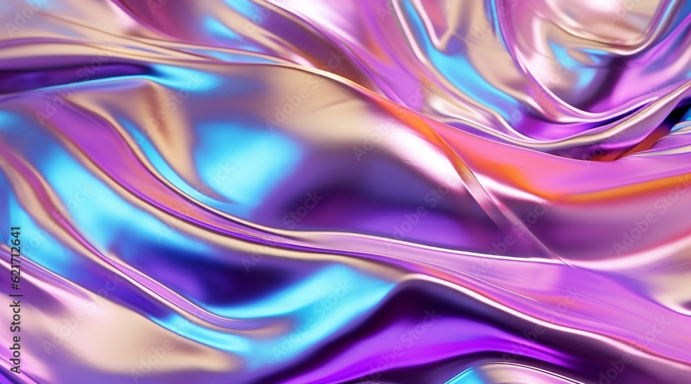 Seamless iridescent holographic foil texture. Soft holographic unicorn foil background pattern. Modern foil abstract swirl illustration. Seamless iridescent holographic foil texture. Soft holographic unicorn foil background pattern. Modern foil abstract swirl illustration.