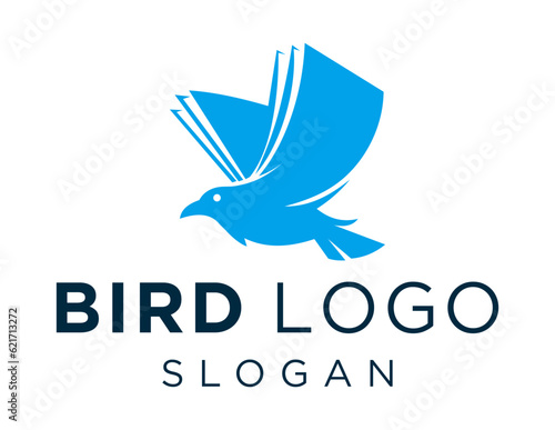 Logo design about Bird on a white background. created using the CorelDraw application.