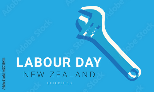 Happy Labour Day in New Zealand. background, banner, card, poster, template. Vector illustration.