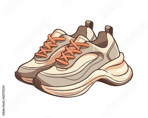 Running shoe icon, modern design, isolated