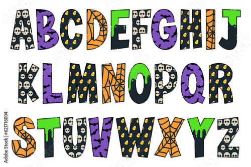 Adorable Handcrafted Happy Halloween Font Set