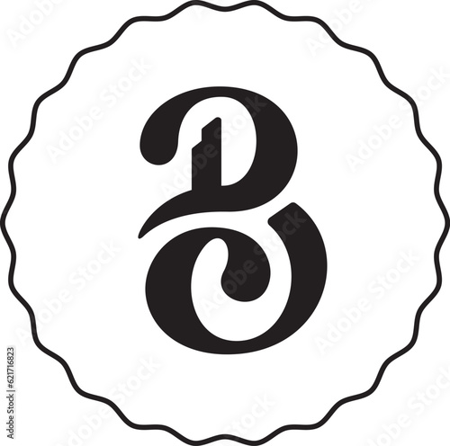 Monogram D B C bakery logo, emblem