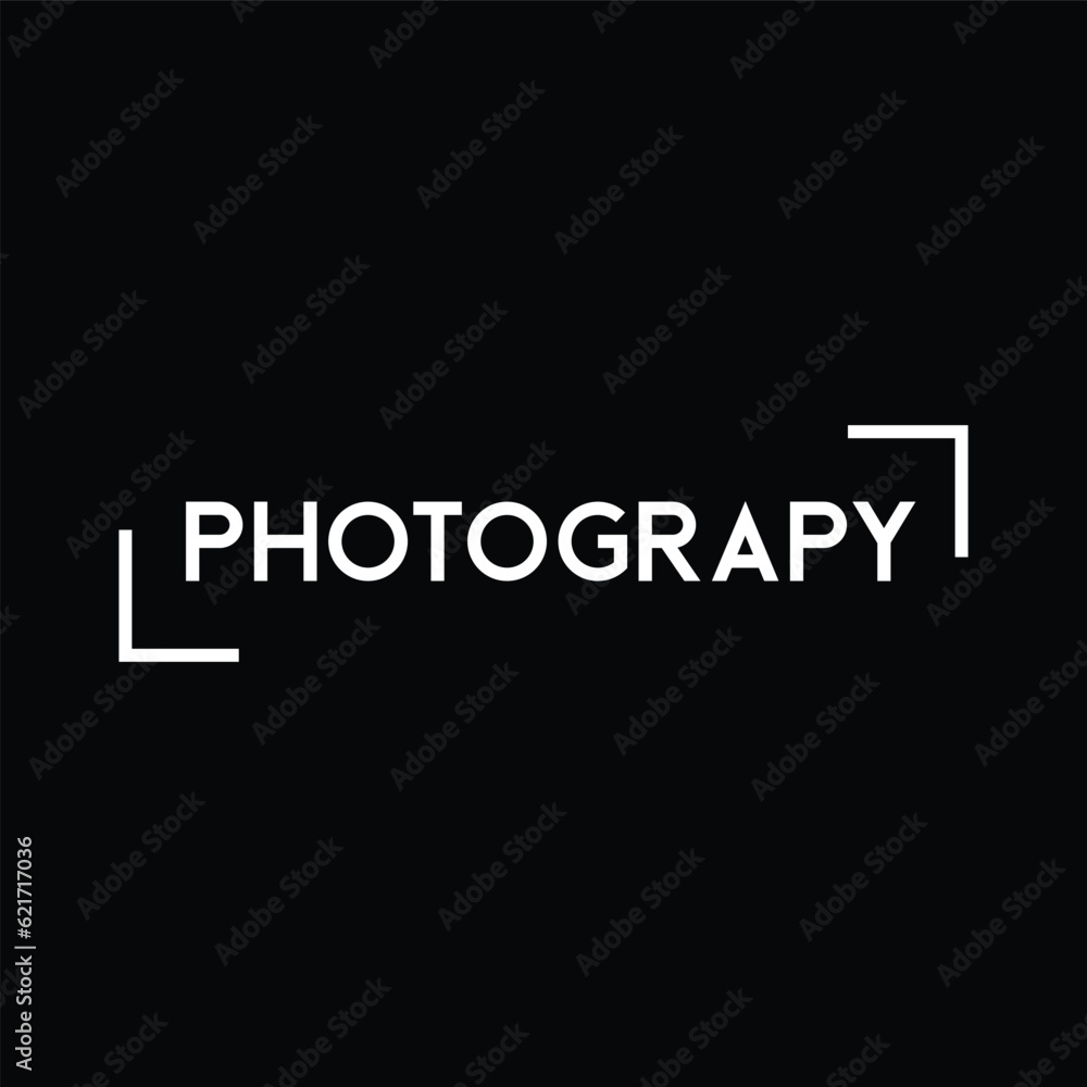 Photography lettering vector logo design Photography lettering vector logo design