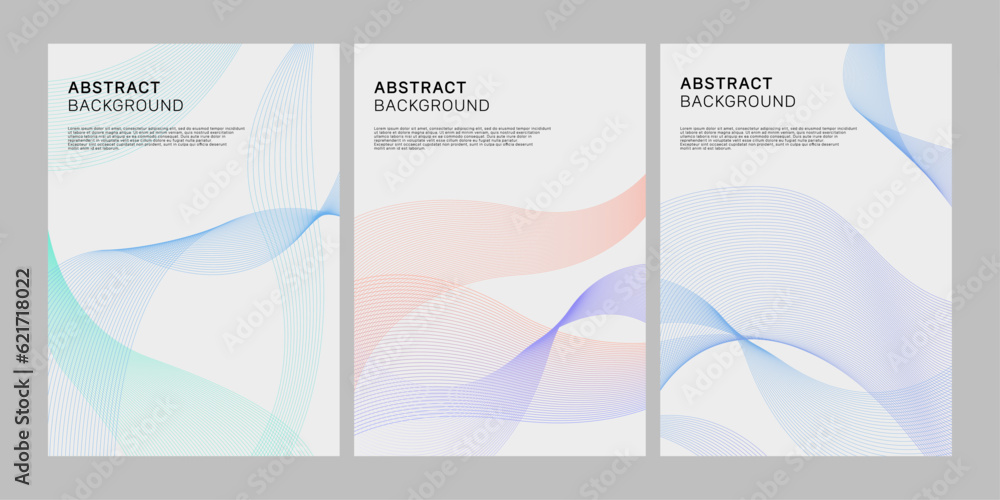 Brochure cover design with geometric pattern.