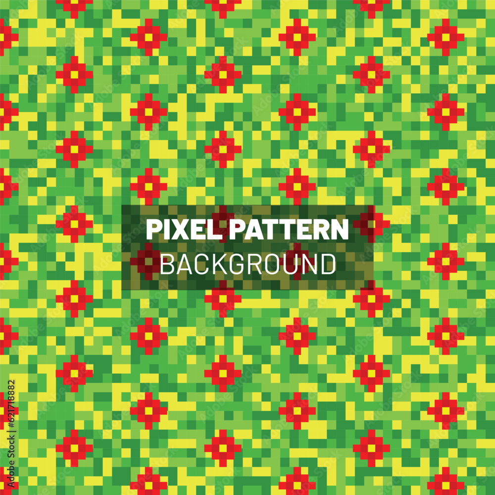 Pixel Pattern Abstract Background Design