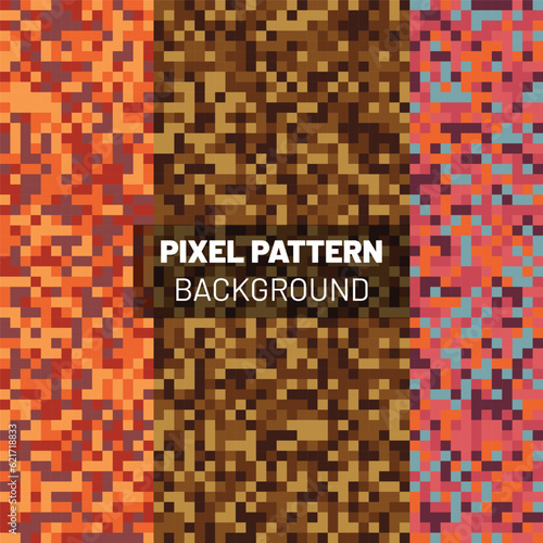 Pixel Pattern Abstract Background Design