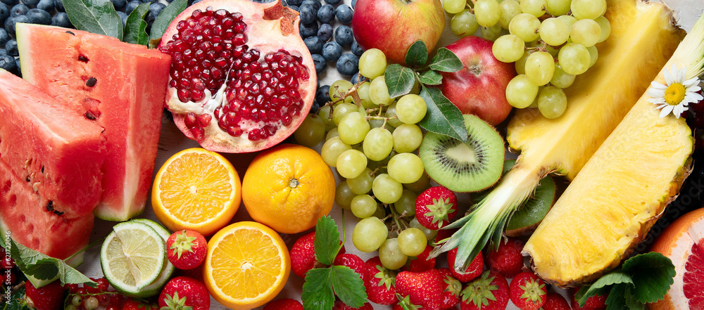 Fresh fruits. Juicy fruits variety natural nutrition. Fresh fruits. Juicy fruits variety natural nutrition.