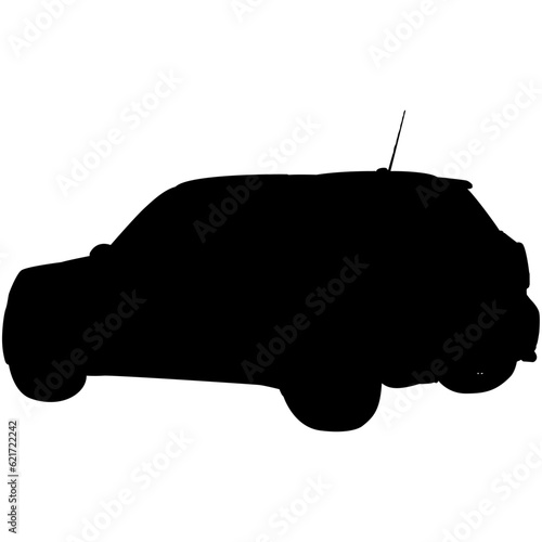silhouette of a crossover SUV