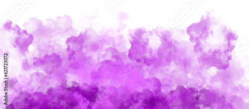 Transparent purple paint powder splash