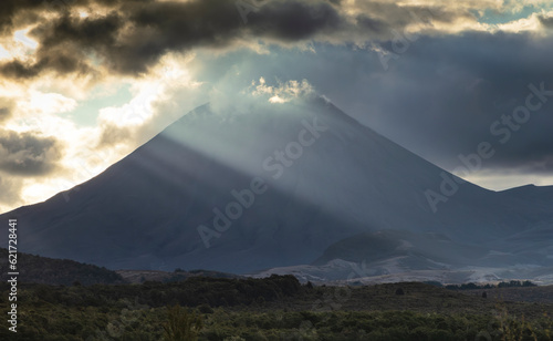 Sunlight over Mt Ngauruhoe