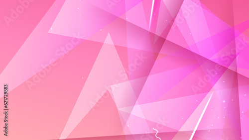 Dynamic vector flat pink geometric background