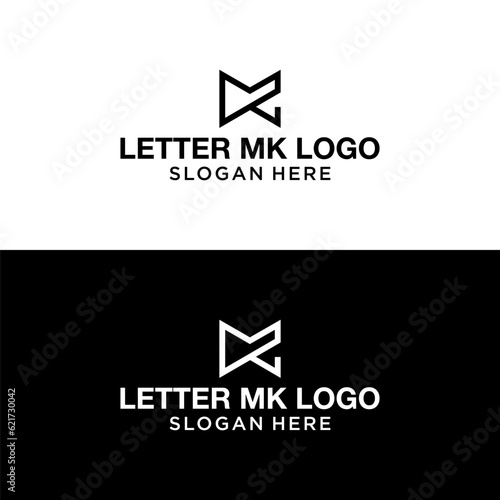 letter mk logo