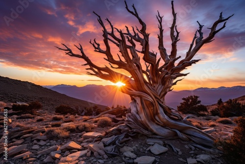 Ancient Bristlecone Pine Fore  Generative AI