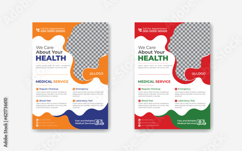 Medical flayer Design Template Healthcare and Medical pharmacy flyer, grow your business flyer design template bundle a4 template, brochure design, cover, flyer, poster, print-ready