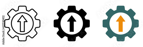 Operational excellence vector icons