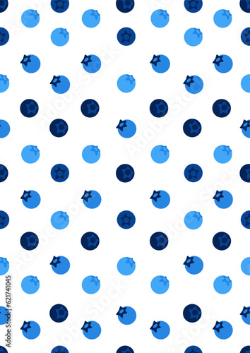 Blueberry on white background.Eps 10 vector.