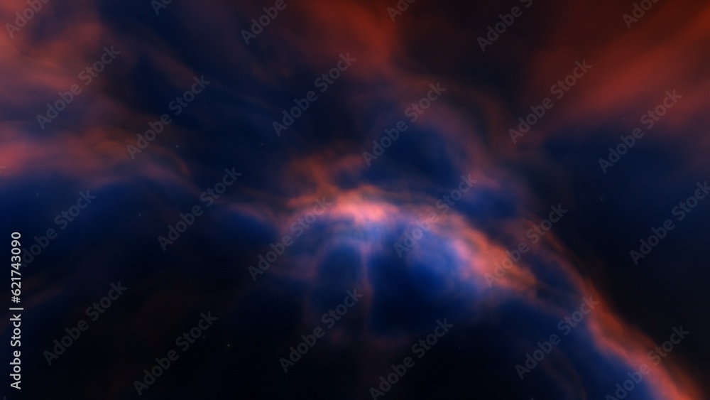 Space nebula, for use with projects on science, research, and education. Illustration
