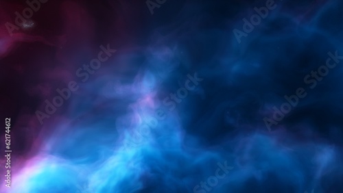 Space background with realistic nebula and shining stars. Colorful cosmos with stardust and milky way. Magic color galaxy. Infinite universe and starry night. 3d render 