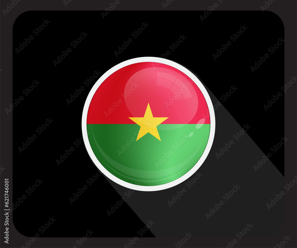Burkina Faso Circle Glossy Pride Flag Icon
Burkina Faso Circle Glossy Pride Flag Icon