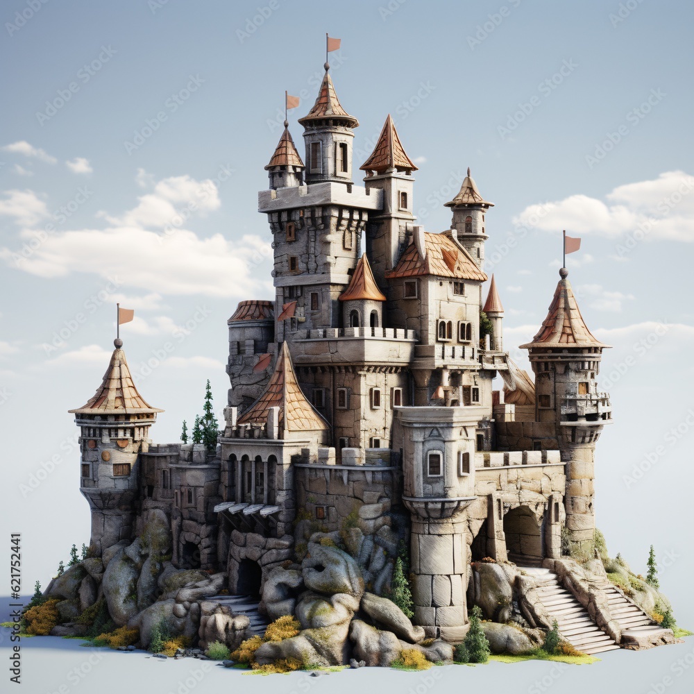 3D Old Castle: Collection of Enchanting