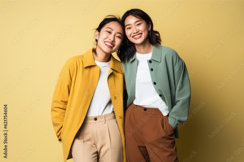Generative AI - Love and Unity: A Asian Thoughtful LGBT Couple Generative AI - Love and Unity: A Asian Thoughtful LGBT Couple
