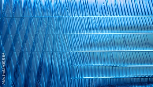 Blue line texture background  glass design  AI Generated