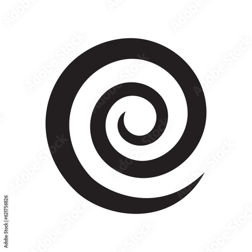 Hypnosis icon. Psychological effect symbol. Vortex logo icon, wave and spiral vector template. Logo design element.