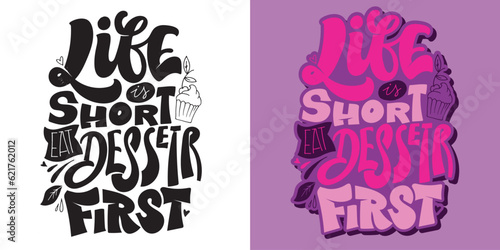 Hand drawn unique typography design element for greeting cards, decoration, prints and posters.