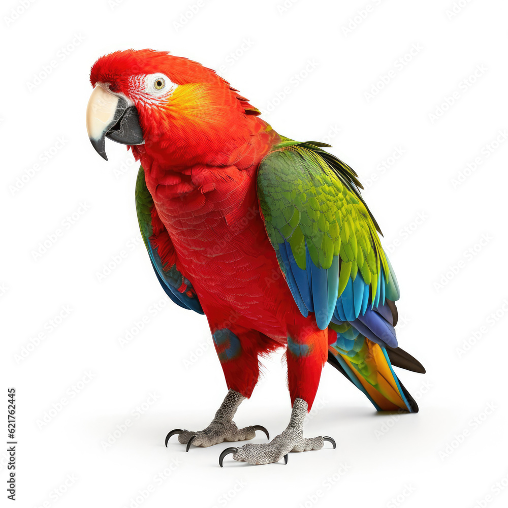 A colorful Parrot (Psittacidae) showing off its bright plumage.
