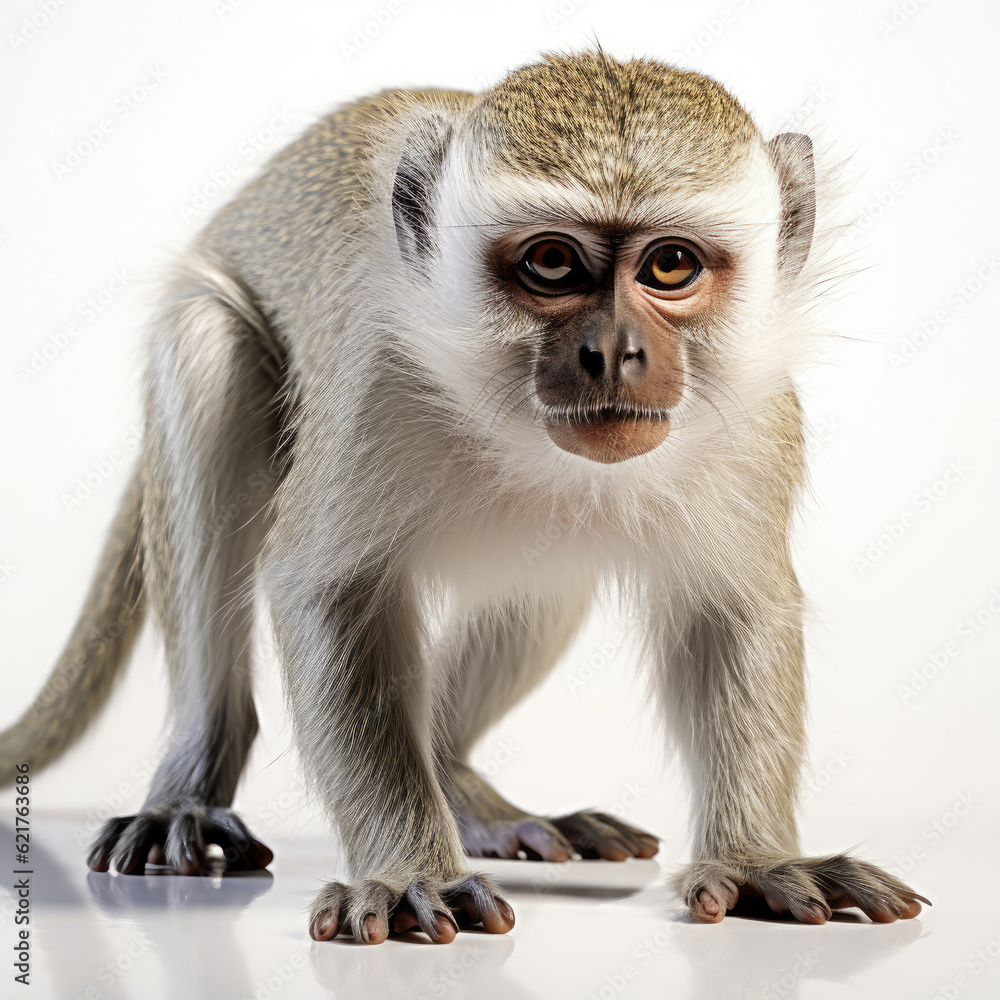 A Vervet Monkey (Chlorocebus pygerythrus) in a playful mood. A Vervet Monkey (Chlorocebus pygerythrus) in a playful mood.