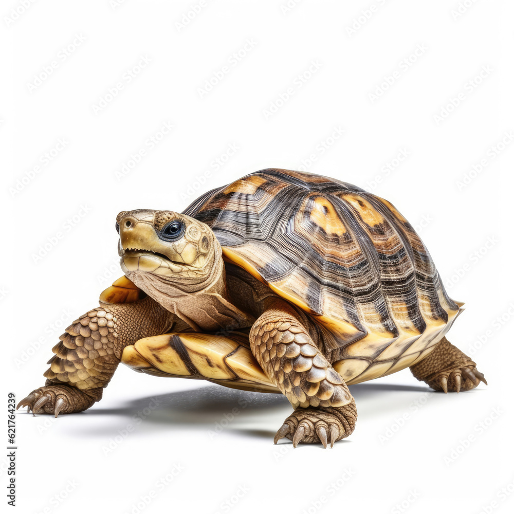 Fototapeta premium A majestic Tortoise (Testudinidae) in a serene pose.