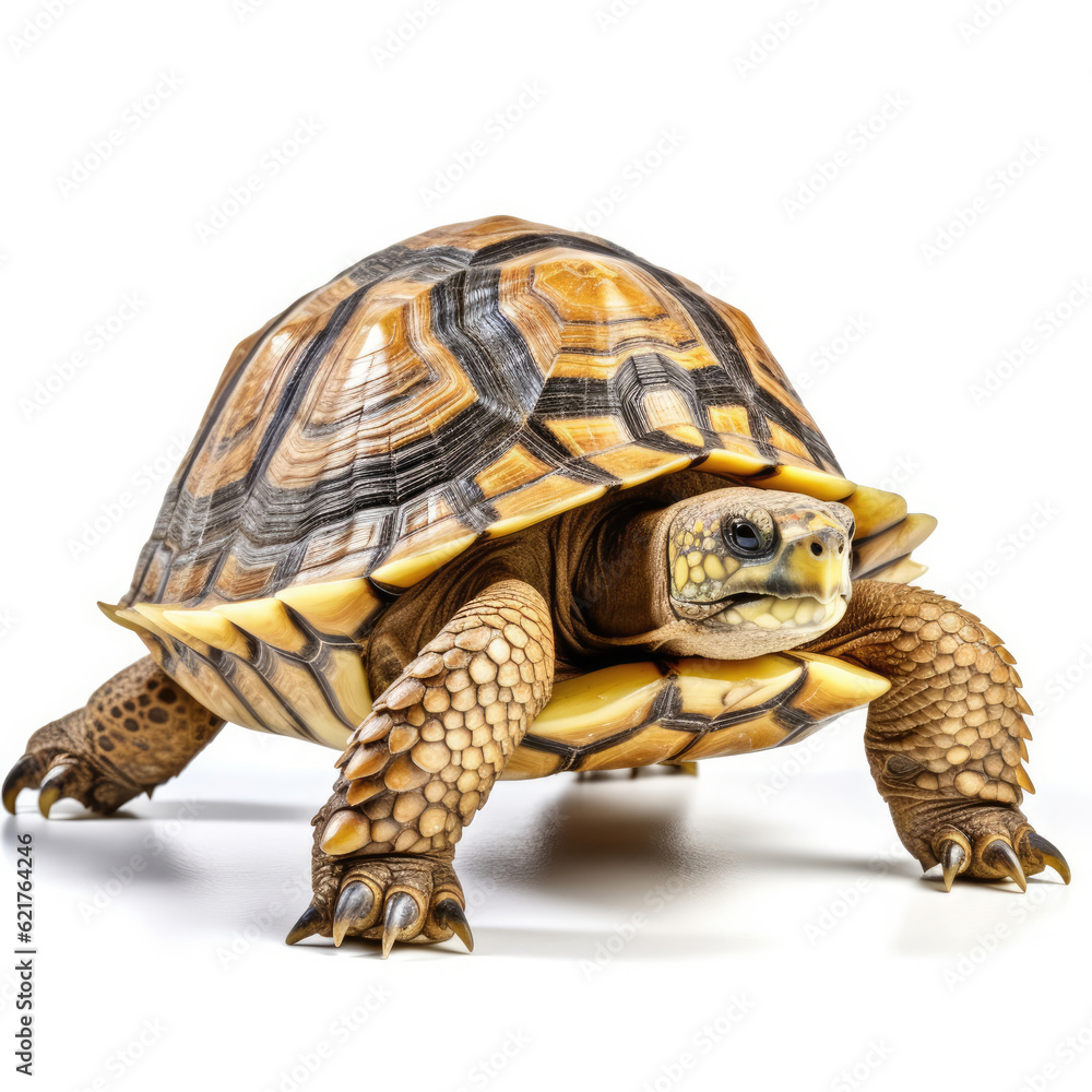 Obraz premium A majestic Tortoise (Testudinidae) in a serene pose.