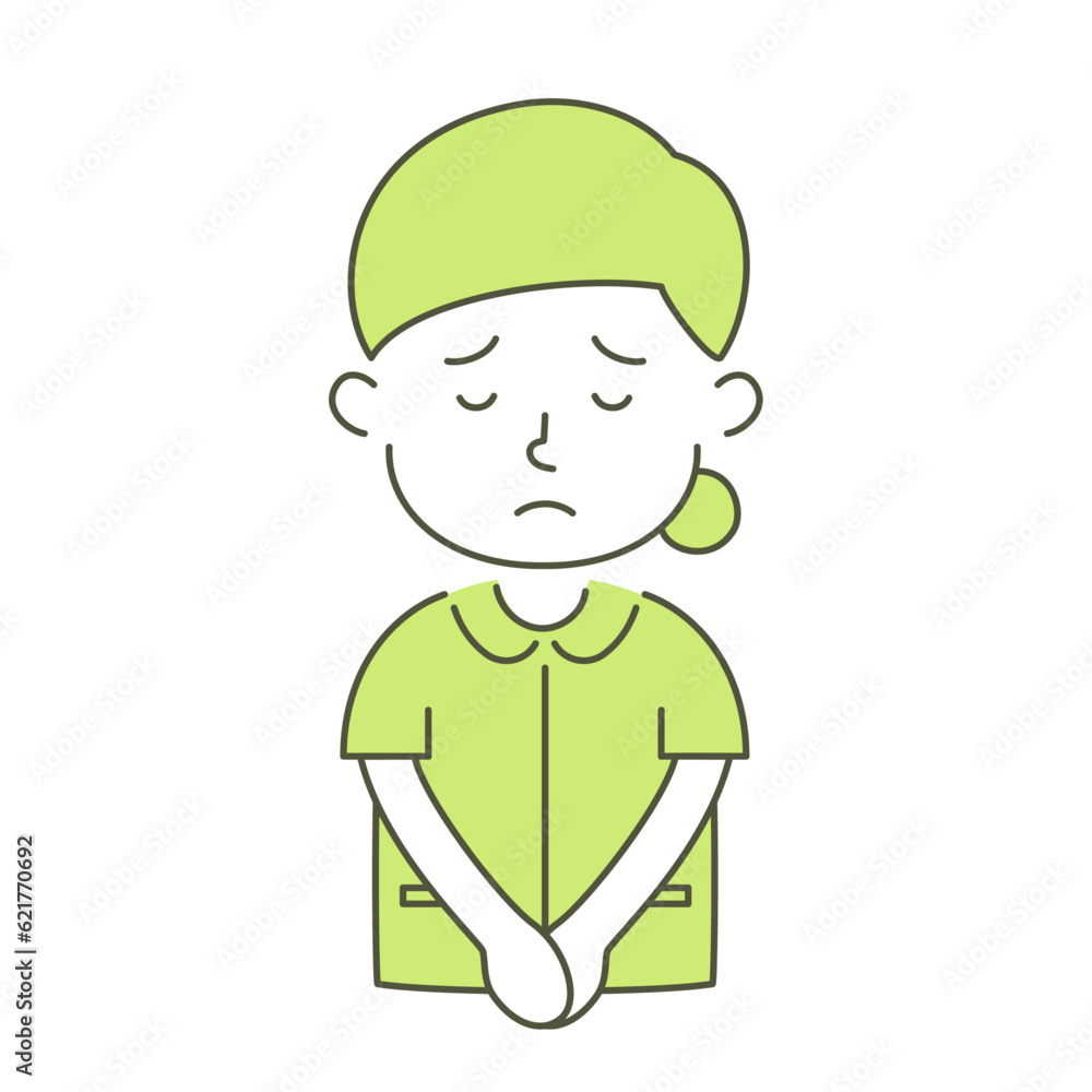woman, nurse, medical care, simple, simple substance, human, illustration, vector, apologize, apology woman, nurse, medical care, simple, simple substance, human, illustration, vector, apologize, apology