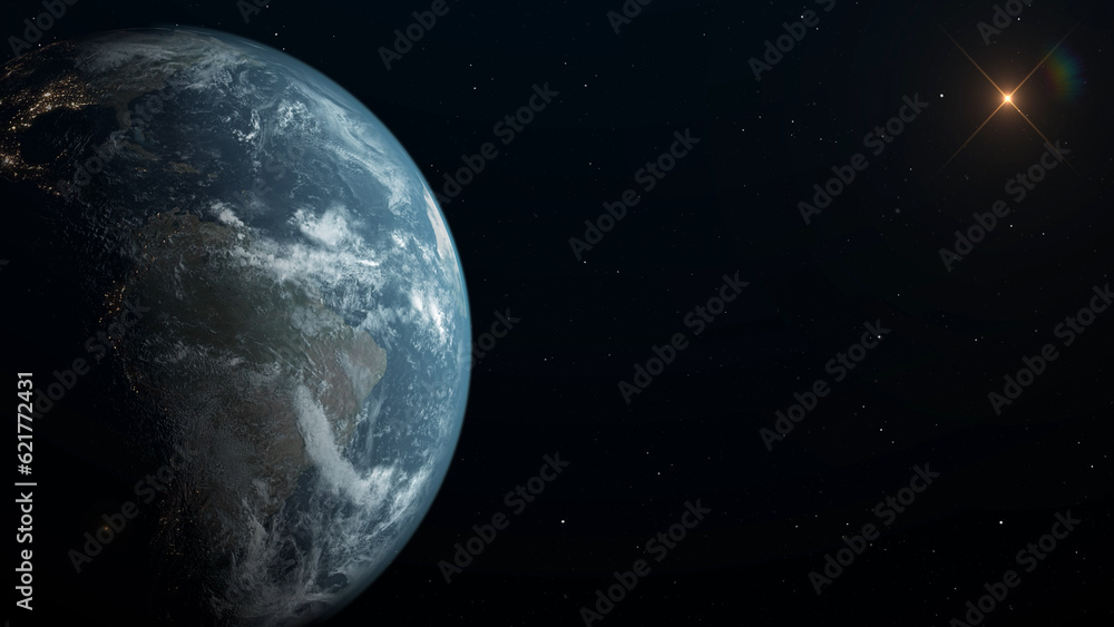 Naklejka premium Blue planet Earth