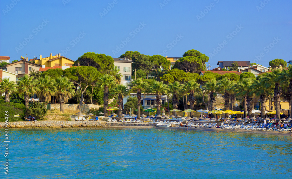 beautiful view of beach in summer