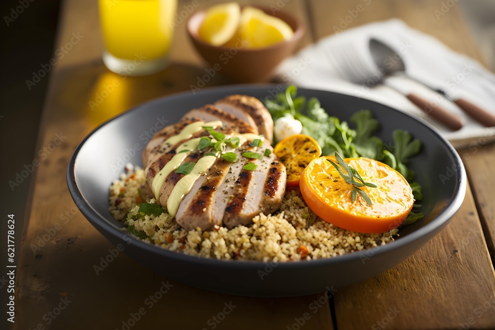 Appetizing and hearty breakfast dishes. Generative AI Appetizing and hearty breakfast dishes. Generative AI