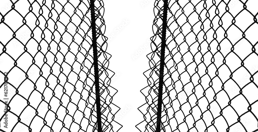 pattern or background of net isolated on white background. silhouette of a ripped metallic net. wire fence made of thin wire. illustration. pattern or background of net isolated on white background. silhouette of a ripped metallic net. wire fence made of thin wire. illustration.