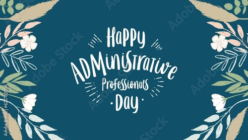 administrative professionals day, video holiday concept